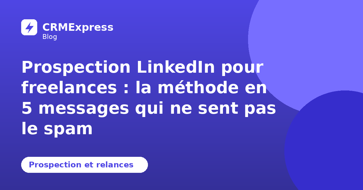 Illustration : Prospection LinkedIn — blog CRMExpress